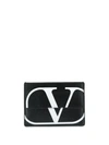 VALENTINO GARAVANI VALENTINO VALENTINO GARAVANI LOGO PRINT WALLET - 黑色