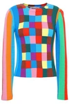 VALENTINO colour-BLOCK CASHMERE jumper,3074457345620295739