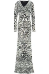 dressing gownRTO CAVALLI ROBERTO CAVALLI WOMAN LEOPARD-PRINT STRETCH-JERSEY MAXI DRESS IVORY,3074457345620283860