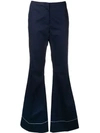BY MALENE BIRGER STITCH DETAIL FLARED TROUSERS