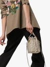 Fendi Beige Mon Tresor Logo-embossed Mini-bag - Neutrals In Neutrals