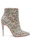 CHRISTIAN LOUBOUTIN SO KATE 100 EMBELLISHED TWEED ANKLE BOOTS