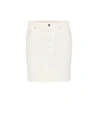 Grlfrnd White Blaire Split Pencil Skirt In White