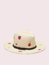 KATE SPADE MARKER FLORAL EMBROIDERY TRILBY,722947141409