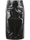 N°21 VINYL PENCIL SKIRT,10842171