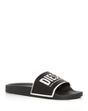 Diesel Men's Sa-mayemi Water-resistant Logo Pool Slides In Black