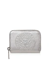 BALMAIN SIGNATURE LAMINATED LEATHER COIN PURSE,10842824