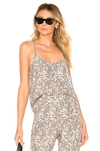 ATM ANTHONY THOMAS MELILLO LUNAR LEOPARD SILK CAMI,ATMA-WS177