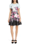 TED BAKER WILMANA MAGNIFICENT SKATER DRESS,WMD-WILMANA-WH9W