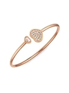 CHOPARD HAPPY HEARTS 18K ROSE GOLD & DIAMOND BANGLE,400090449634