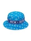 MCM White Logo Nylon Bucket Collection MCM Hat