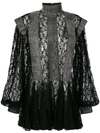 CHRISTOPHER KANE CRYSTAL LACE GODET DRESS