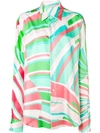 EMILIO PUCCI SHELL PRINT SILK SHIRT