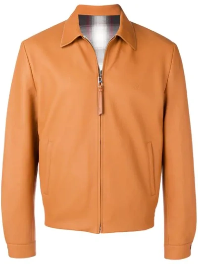 Loewe Klassische Lederjacke In Beige