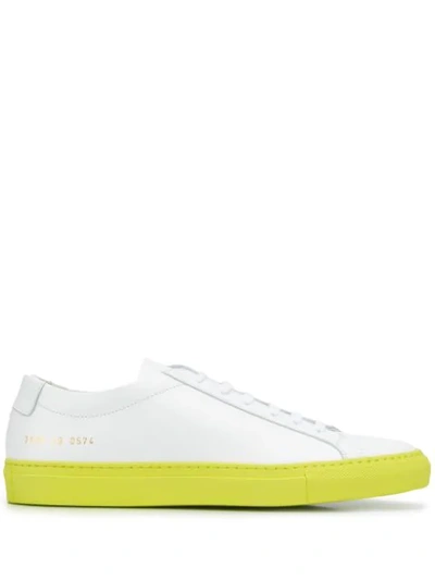 Common Projects Achilles Coloured Sole Trainers In White