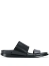 ANN DEMEULEMEESTER ANN DEMEULEMEESTER SLIP-ON SLIDES - 黑色