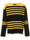 UNDERCOVER long sleeved striped top