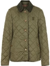 BURBERRY MONOGRAM MOTIF DIAMOND QUILTED JACKET