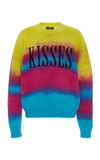 Amiri Oversized Tie-dyed Intarsia Cotton-blend Sweater In Multi