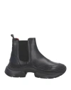 181 Woman Ankle Boots Black Size 8 Soft Leather In Black