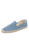 SOLUDOS WASHED CANVAS SMOKING SLIPPER BLUE 8.5,SOLUD40321