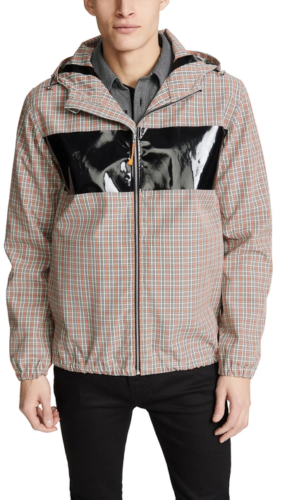 Helmut Lang Men's Sport Plaid Zip-front Jacket In Signal Multi