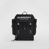 BURBERRY Medium Logo Detail Cotton Blend Backpack