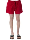 Dsquared2 Red Icon Swim Shorts In Technical Fabric In Basic