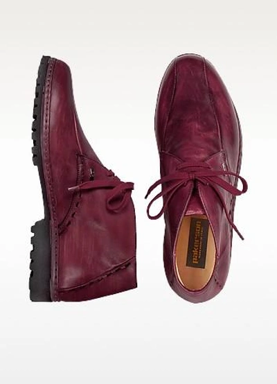 Gucci Shoes Burgundy  Handmade Italian Leather Ankle Boots