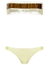 ADRIANA DEGREAS SHEER TOP BIKINI SET