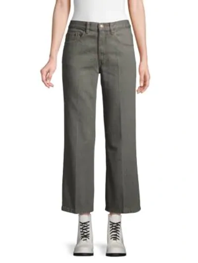 Marc Jacobs Wide-leg Cropped Jeans In Grey
