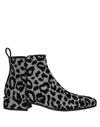 Dolce & Gabbana Chelsea Ankle Boots In Color-changing Leopard Fabric In Silver