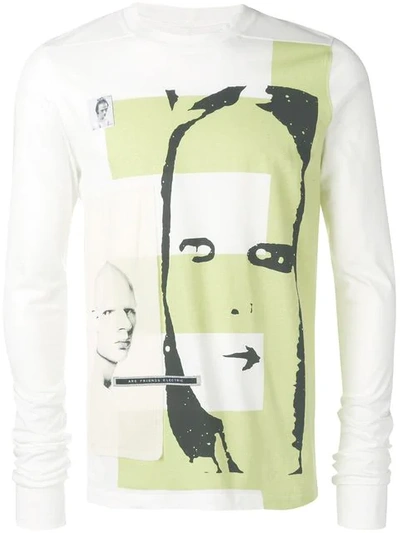 Rick Owens Drkshdw Patch Printed Sweatshirt - 白色 In White