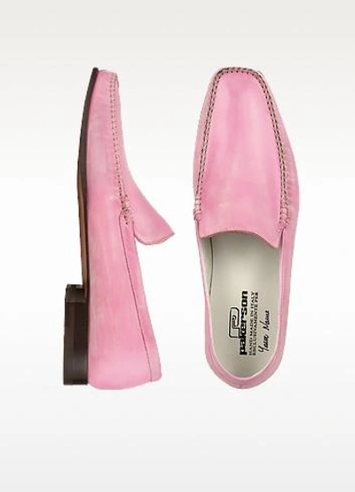 Gucci Shoes Pink Italian Handmade Leather Loafer Shoes
