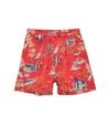 R13 Boxer Short in Red Fish