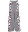 SALONI Wide Leg Trouser in Stripe Palm