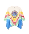 R13 Tie Dye Skull Rose Kimono T in Tie Dye