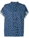 APC DOUBLE BREASTED POLKA DOT SHIRT