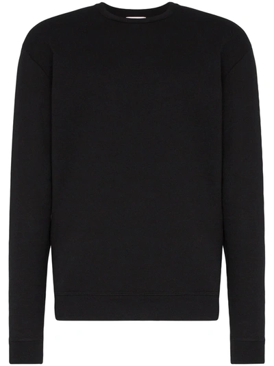 John Elliott Basic Cotton Sweatshirt In Black