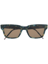 Thom Browne X Dita Tortoise Sunglasses In Blue