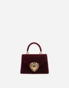 DOLCE & GABBANA SMALL VELVET DEVOTION BAG