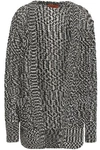 MISSONI MISSONI WOMAN OPEN-KNIT CARDIGAN BLACK,3074457345620308165