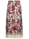 GUCCI GUCCI FLORAL PLEATED SKIRT