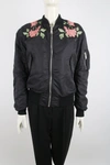 GUCCI GUCCI REVERSIBLE FLORAL EMBROIDERED BOMBER JACKET