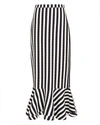 SALONI Portia Striped Crepe Skirt,2098-PORTIA-STRIPE