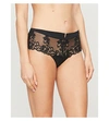 SIMONE PERELE SAGA MESH AND STRETCH-LACE SHORTY BRIEFS,16506575