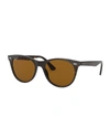 Ray Ban Wayfarer Ii Tortoiseshell Sunglasses In Striped Havana