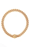 Versace Medusa Chain Necklace In Tribute Gold