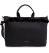 TED BAKER ROSEIEE RUFFLE LARGE TOTE - BLACK,WXB-ROSEIEE-XH9W