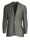 BRIONI Herringbone Linen-Blend Jacket